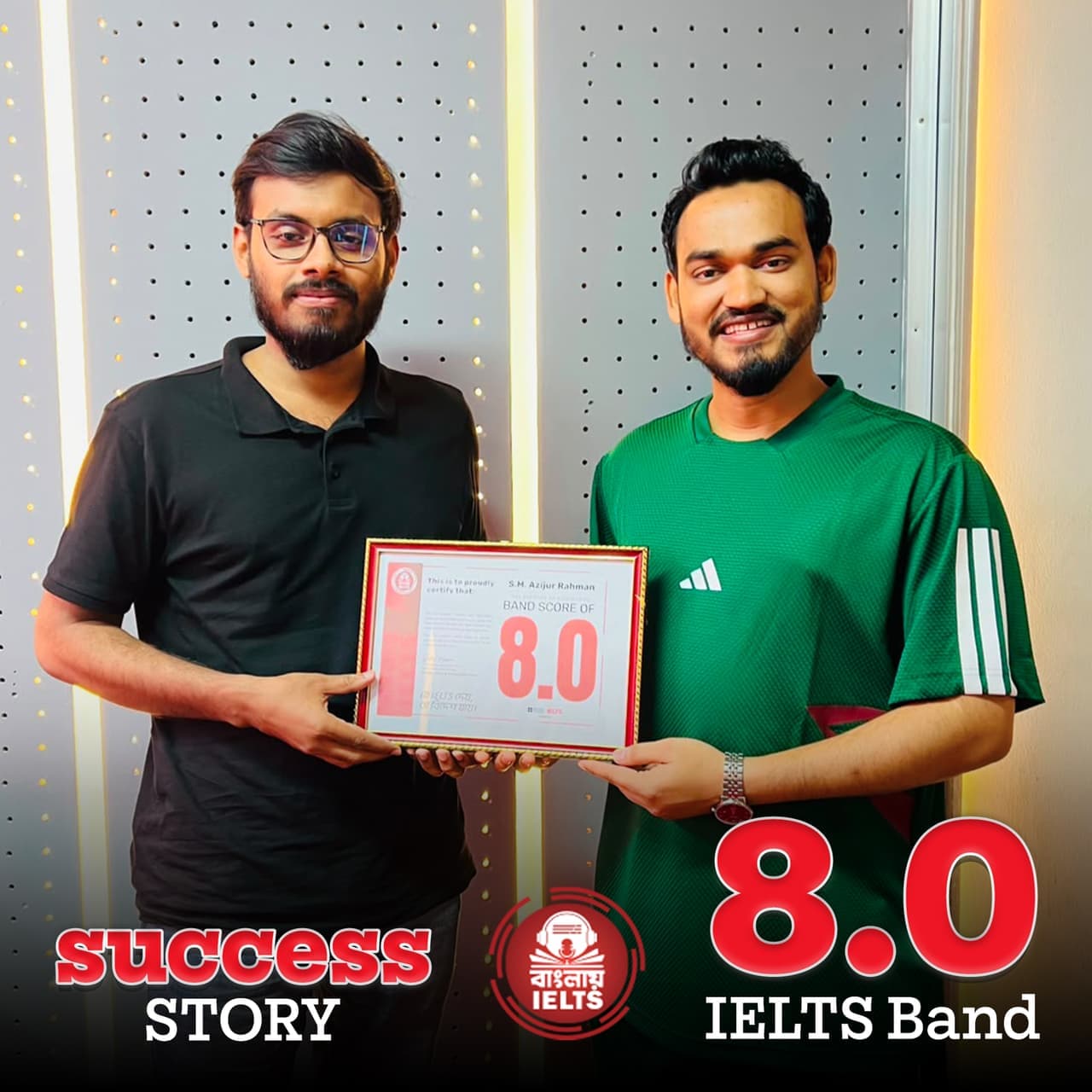 Banglay IELTS success story — IELTS band 8