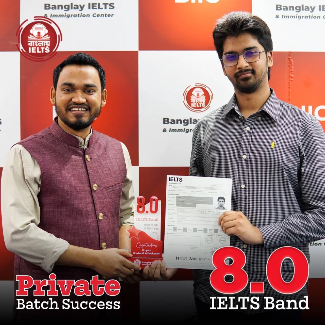 Banglay IELTS success story — IELTS band 8