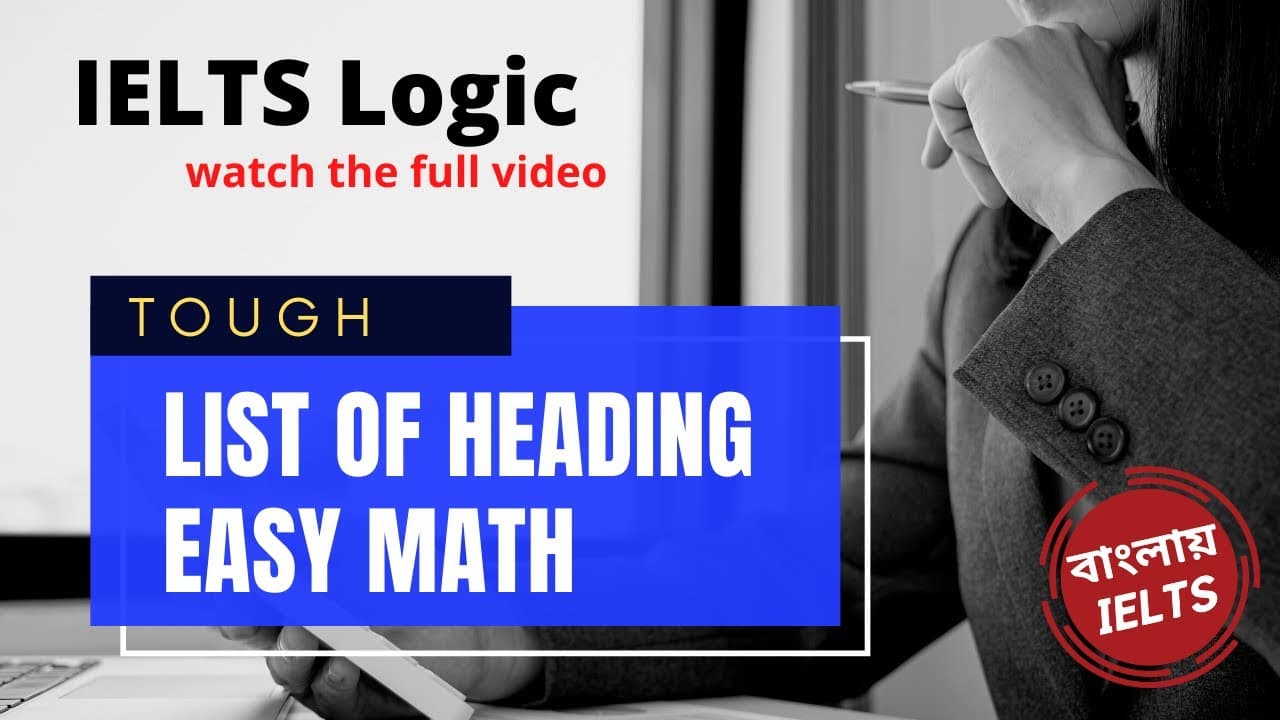 List Of Heading - Part 3