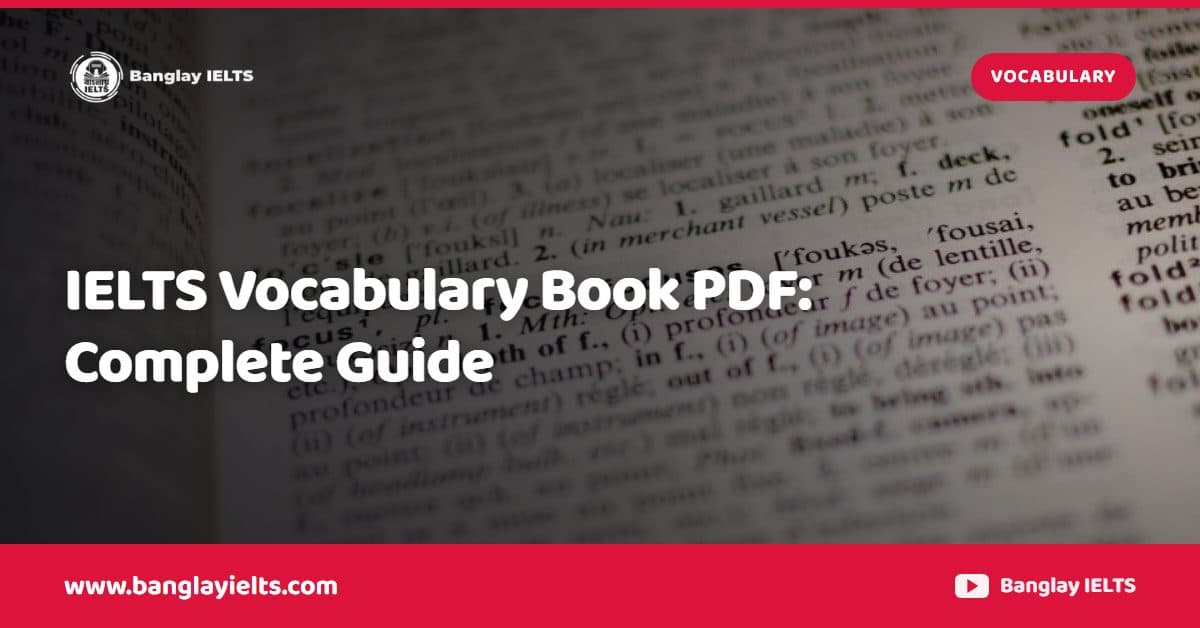 IELTS Vocabulary Book PDF: Complete Guide