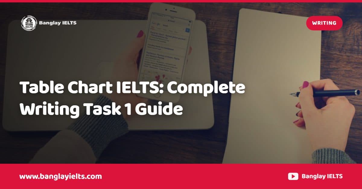 Table Chart IELTS: Complete Writing Task 1 Guide
