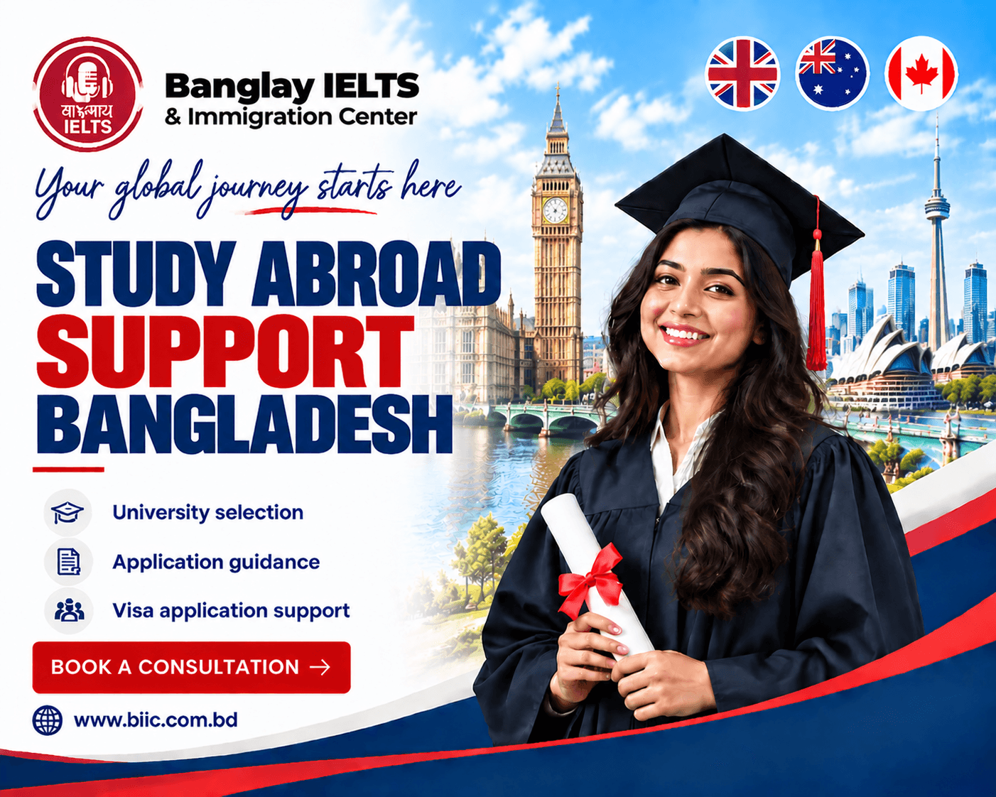 Study Abroad Support Bangladesh | BIIC